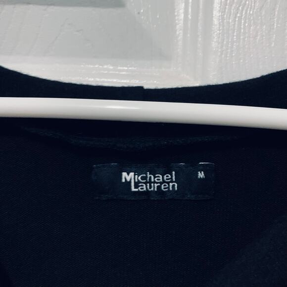 Michael Lauren NWT Black James Raglan Super Soft Top Medium - Picture 8 of 10